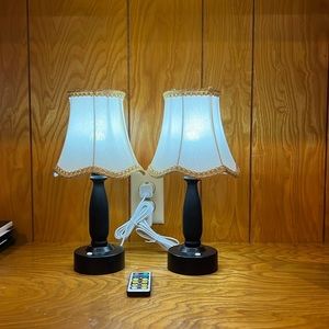 Zeefo small lamps. Battery chargeable. Like new.  Dimensions in pics.
